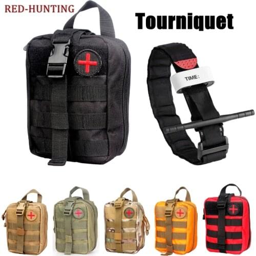Airsoft First Aid Bag Only Molle Medical EMT Pouch Outdoor Tactical Emergency Utility Pack Outdoor Tourniquet Stap Equipment