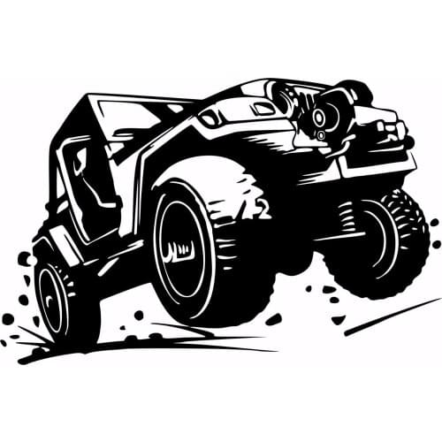 Fuera Carretera 4 X 4 Auto Camioneta Ventana Motorcycle SUVs Bumper Car Window Laptop Car Stylings