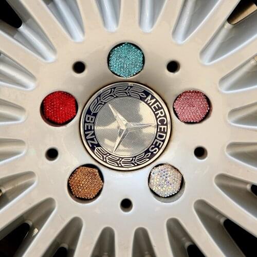25/27/29mm 20pcs Diamond-studded Car Wheel Nut Caps Protection Covers Auto Tire Screw Decorative Cap Anti-Rust Vehicle Hub Cap