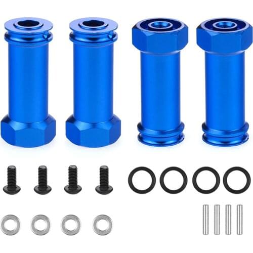 1set 12mm Aluminum Wheel Hex Hub 30mm Extension Adapter for 1/10 Traxxas Slash 727 RC Car