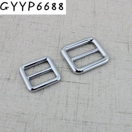 10pc 6colors 16mm 19mm 25mm 32 38mm Bags Handbag shoulder strap adjustment welded Alloy turn Slider buckle Accessory tri glide