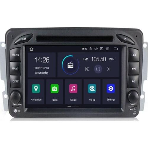 2 Din Android 10 Car DVD Radio Player car stereo gps navi For Benz W203 W208 W209 W210 W463 Vito Viano with wifi bt swc dab+obd