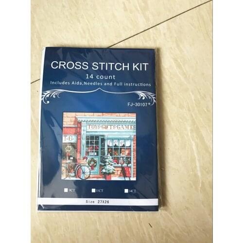 28X30CM top quality lovely counted cross stitch kit Scenic Lighthouse beautiful house Dimensions 65057 HIgher quality