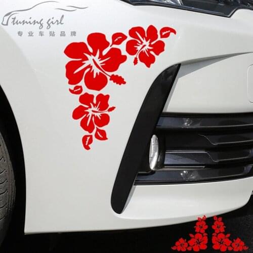 Car Stickers Flowers Beautiful Creative Decals For Tail Doors Vinyls Auto Tuning Styling duad 13x13cm 19x19cm D15