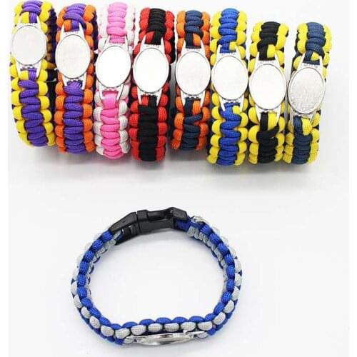 Custom-baseball Football Paracord Survival Outdoor Camping Sports Bracelet Friendship Rope 550 7 Bracelets For Women Men Jewelry