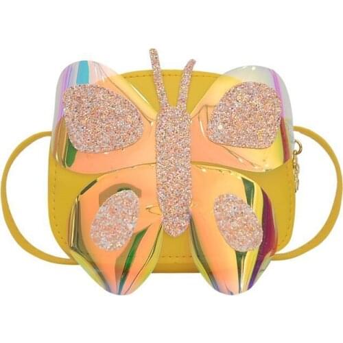 Childrens Mini Bag 2020 Kids Fashion Girls Messenger Bag Cute Bag Butterfly Sequined Shoulder Bag Coin purses and handbags sac