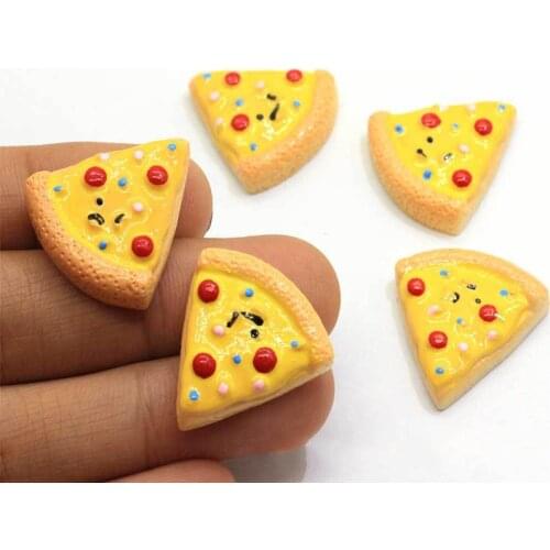 Boxi Slimes Additives Cute New Resin Pizza Charms Kawaii DIY Kit Filler Decor for Fluffy Cloud Clear Crunchy Slime Clay