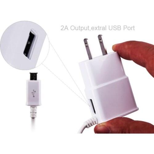 EU US Dual USB 2A Micro Phone Charger Adapter+TYPE C Data Cable For Nokia 7 2.1 3.1 5.1 6.1 7.1 8.1 Plus 8 Sirocco Lumia 950 XL