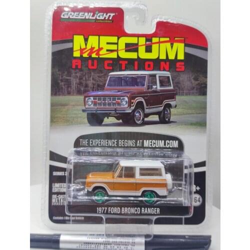 GreenLight 1:64 1977 FORD BRONCO RANGER green machine Alloy model car Metal toys for childen kids diecast gift