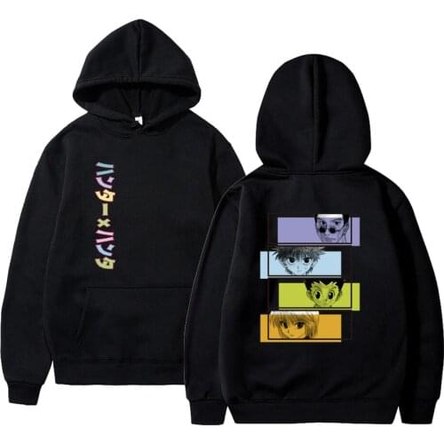 Harajuku Hunter X Hunter Killua And Gon Unisex Hoodie Couple wear Printed Mens Hoodie Male Streetwear Fashion Casual Sweatshirt