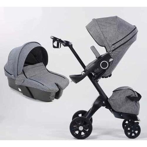 2 In 1 Baby Stroller High Landscape Folding Portable Baby Carriage for Newborns Luxury Prams for 0-3 Years Old Baby Brands
