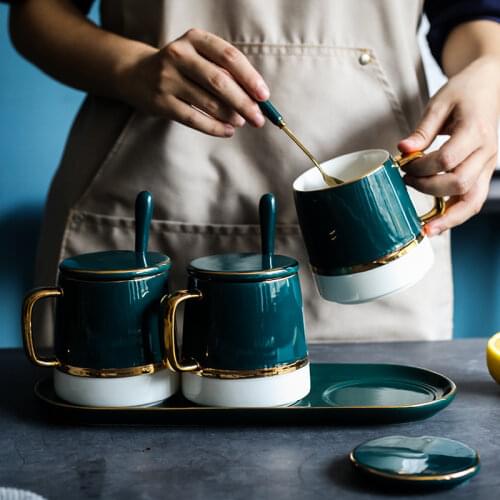 Coffee Ceramic Storage Jar With Lids Spoon Kitchen Salt Blue Spices Shakers Ceramic Organizador De Cozinha Kitchen Accessories