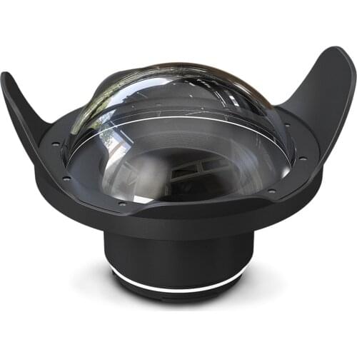 WA006-C 40M/130FT 8" wide angle dome port for diving camera case(φ 90mm* L 78mm)750D 760D 80D X-T2 X-T3 A7 A7-II Pro A7R III A9
