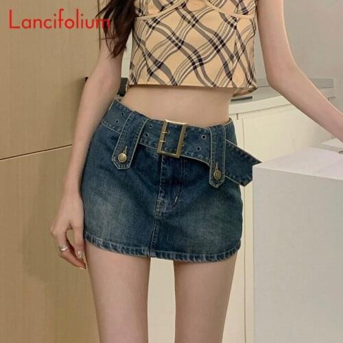 Lancifolium Denim Skirts For Women