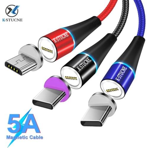 Magnetic Charger Cable USB Micro Type C For iPhone Samsung xiaomi Fast Charging Cable Magnet Data Charge Wire Mobile Phone Cable
