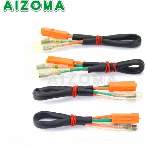 4pcs Front Rear Turn Signal Indicator Wiring Adapter Plug Connector Resistors For Honda CBR VFR VTR 600 929 954RR 750 1999-2003