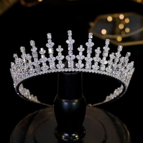 Обручи для волос свадебная диадема head piece for wedding корона для девочки New 3A Zirconia Extended Crown