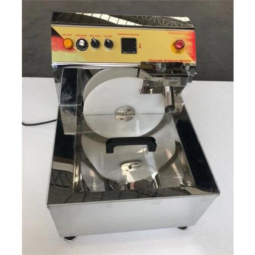 Mini wheel type chocolate melting molding tempering machine on sale