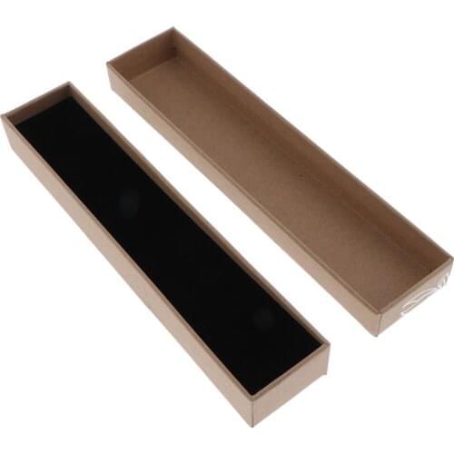 Kraft Paper Pendant Necklace Ear Bracelet Jewelry Gift Box Display Storage Case