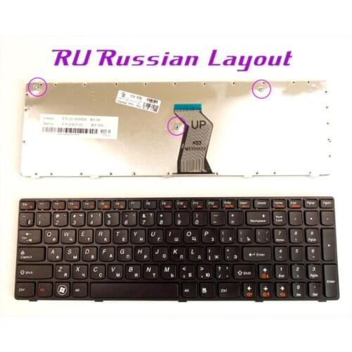 Russian RU Layout Keyboard for LENOVO 25-011429 G560-0679 MP-09F83US-6861 25009755 25-009755 Laptop/Notebook With Frame