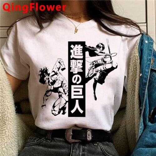 Shingeki No Kyojin Attack on Titan t shirt women couple ulzzang harajuku clothes harajuku vintage