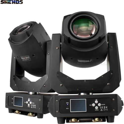 SHEHDS NEW 200W Gobo Moving Head Lighting DXM512 DJ 6/18 Channels Multiple Color Patterns Bar Disco Party Stage Equipment