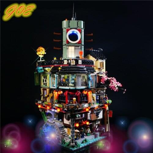 LED Lighting Kit For 70620 Compatible With Ninjago City MOC Building Block (NOT Include Model)