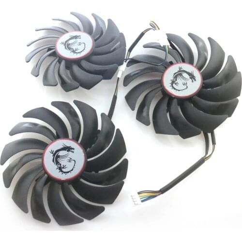PLD10010S12HH PLD09210S12HH 12V 0.40A 95mm 85mm VGA Fan For MSI GTX1080ti GAMING TRIO GPU Cooling Fan