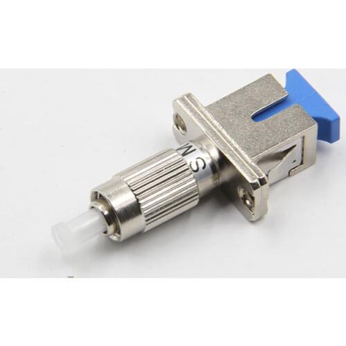 High Quality FC male SC female FC-SC metal flange adapter round turn square fiber flange cable connector low price