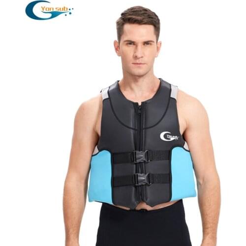 Adult High Quality Neoprene Life Jacket For Water Sports Rafting Fishing Kayaking Motorboat Swimming Surfing Safety Life Jacket