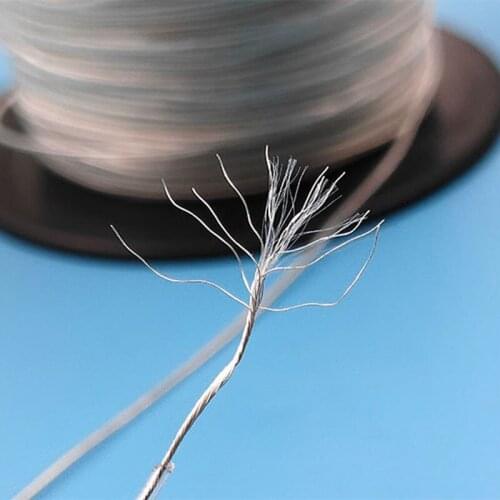 1m DIY Earphone Cable 19 core Soft sterling silver line-based headset upgrade line DIY fever wire