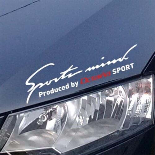 10 Pieces Customization Sports Mind On Car Lamp Eyebrow Sticker Car-Styling For skoda octavia car accessories