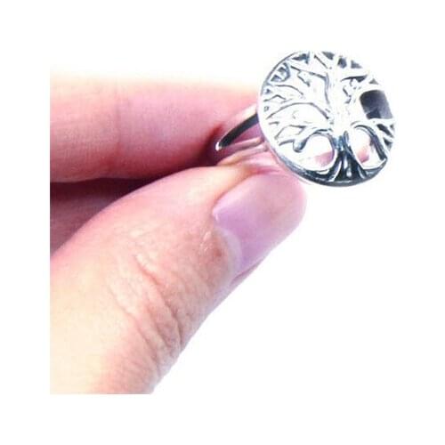 2019 Wholesale Price Real 925 Silver Popular Tree Ring Top Quality Fashion Ladies Mini Biker Ring