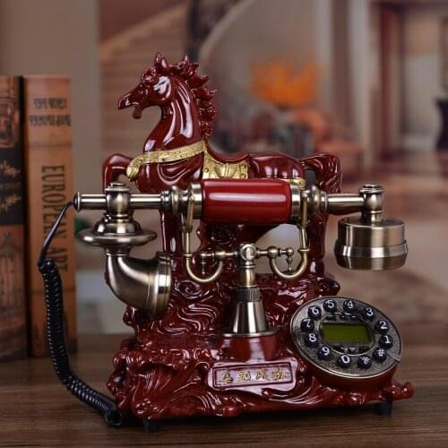 A European style retro fashion antique home phone genuine special offer telephone Decoration home art rustic phone household
