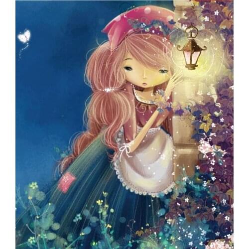 Apron girl The wooden puzzle 1000 pieces ersion paper jigsaw puzzle adult childrens educational toys