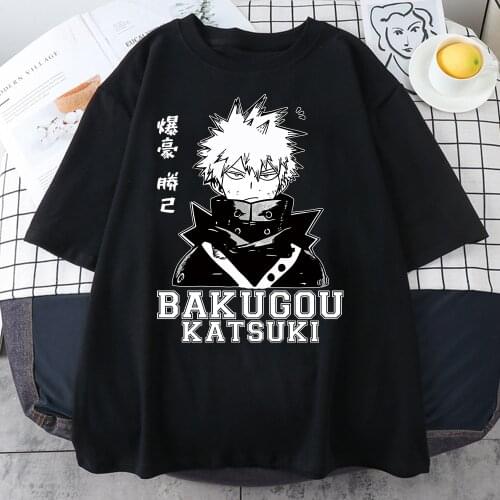 My Hero Academia Cute Anime T Shirt Men Casual Harajuku Tee Oversize Male T-Shirt Summer 2021 Woman Japan Clothes T Shirts