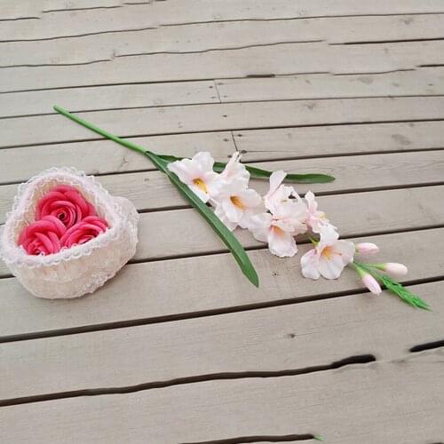 2PCS/SET Artificial Plants Flowers Wedding Flower Gladioli Gladiolus Stems Birthday Party Festival Decor Photo Prop