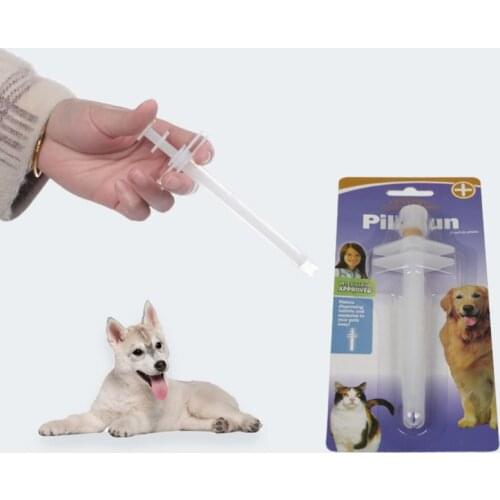 Pet Dog Cat Capsule Tablet Pill Medicine Feeder Pusher Syringe Medical Feeding Tools