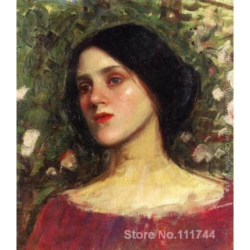 Paintings by John William Waterhouse The Rose Bower famous art reproduction High quality Hand painted