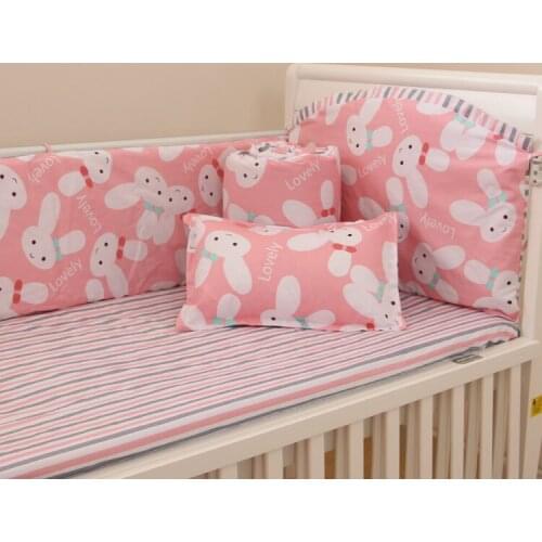 6PCS baby bedding set baby crib set for boys ropa de cuna kit de berço ,include:(4bumpers+sheet+pillowcase)