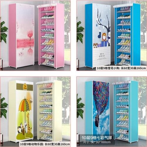 Multifunctional Shoe Rack Storage Shoe Cabinet Non-Woven Waterproof Cloth Shoe Rack Shoemak