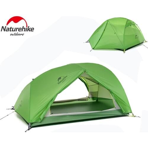Naturehike Backpacking Camping Tent Upgraded Ultralight Waterproof Hiking Tent 2 Person Two Doors 4 Season Tents With Footprint