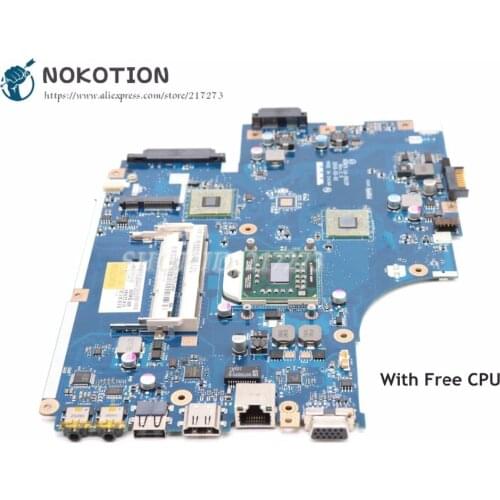 NOKOTION NEW75 LA-5912P MBNA102001 Laptop Motherboard For Acer aspire 5551 For Emachines E640 DDR3 HD4200 Free cpu