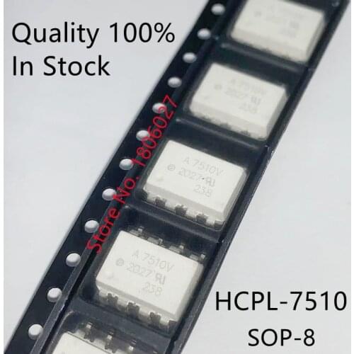 Send free 5PCS A7510V HCPL-7510 Chip/SOP Optocoupler Isolator