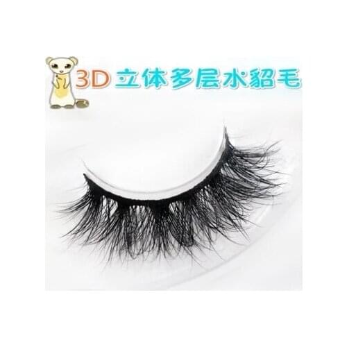 Hot sale High-grade cross fake eyelashes 3D multilayer messy T false eyelash fit for smoky eyes makeup tool