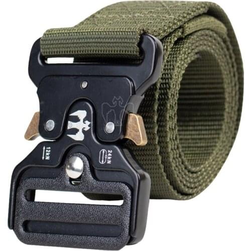 Mens Belt Army Outdoor Hunting Tactical Multi Function Combat Survival High Quality Marine Corps Canvas For Nylon Male 50x125