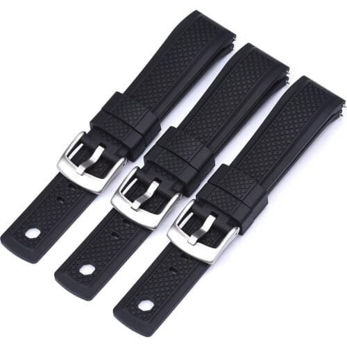 Rubber Watch Band 20mm 22mm Diver Slide Keeper For New Design Quick Release Summit Watch Strap