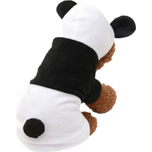 NACOCO Dog Panda Costume Christmas Costume Dog Panda Winter Hoodie for Small Dogs Puppies Cats