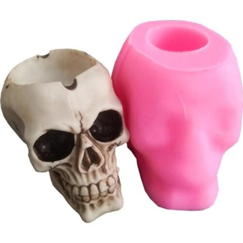 Skull-shaped Ashtray Silicone Mold Epoxy Resin Jewelry Mold Resin Casting Pendant Mold Suitable for Diy Resin Crafts