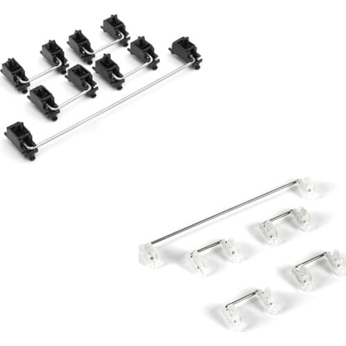 Plate Mounted Stabilizers Clear Satellite Axis 6.25X 2X for Mechanical Keyboard Modifier Keys